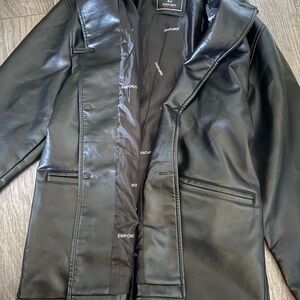 Emporio Leather Black Men's Jacket